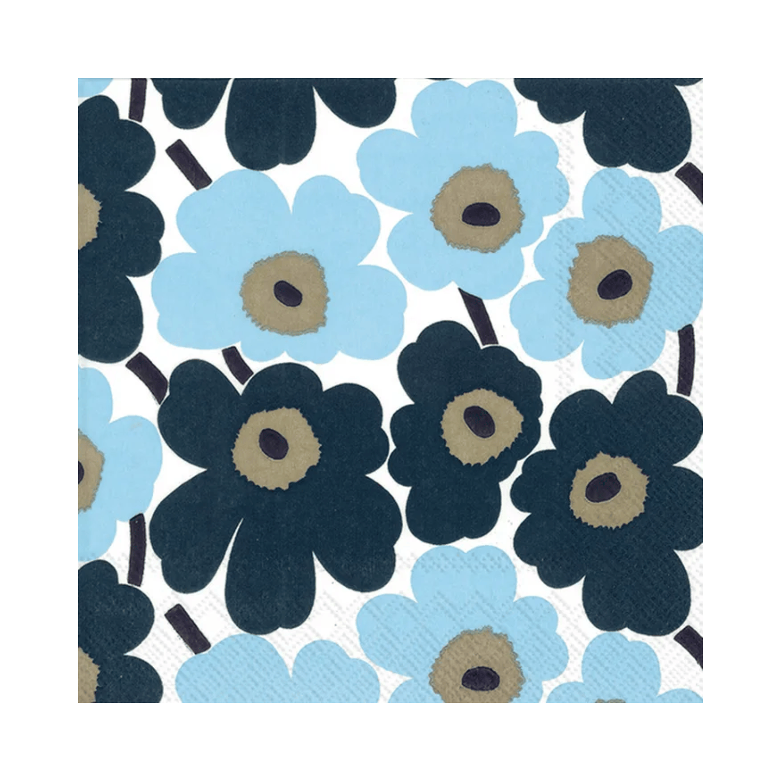 IHR Luncheon Marimekko Mini Unikko Blue Napkins Pack of 20