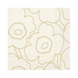 IHR Luncheon Marimekko Piirto Unikko Gold Napkins Pack of 20