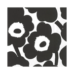 IHR Luncheon Marimekko Unikko Black White Napkins Pack of 20