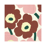 IHR Luncheon Marimekko Unikko Brown Rose Napkins Pack of 20
