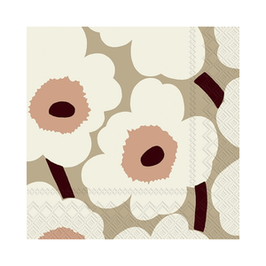 IHR Luncheon Marimekko Unikko Cream Napkins Pack of 20