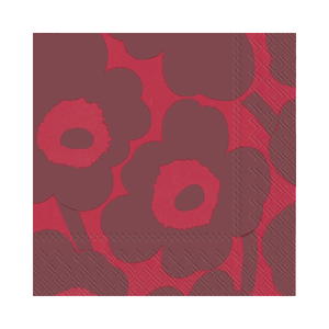 IHR Luncheon Marimekko Unikko Red Red Napkins Pack of 20