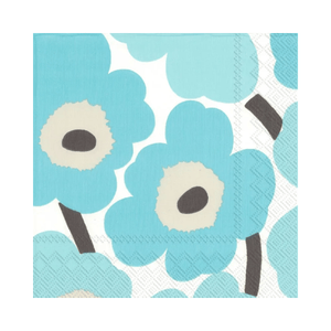 IHR Luncheon Marimekko Unikko Turquoise Napkins Pack of 20