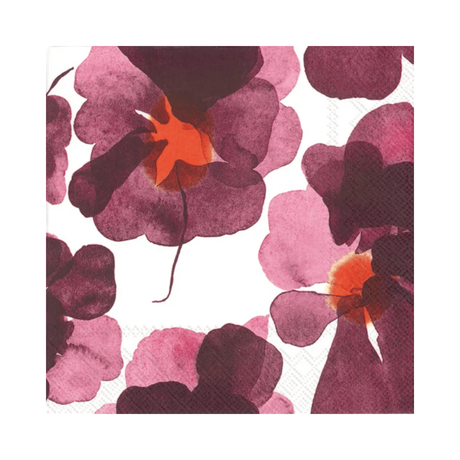 IHR Luncheon Marimekko Valssi Bordeaux Napkins Pack of 20