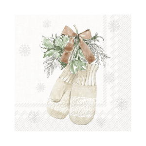 IHR Luncheon Simple Season Gloves Cream Napkins Pack of 20