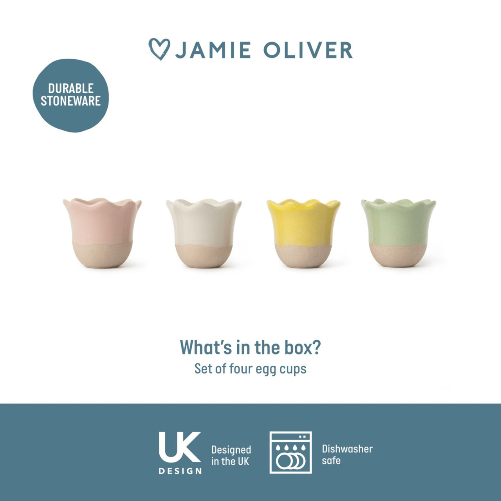 Jamie Oliver Big Love Excellent Egg Cups Set of 4