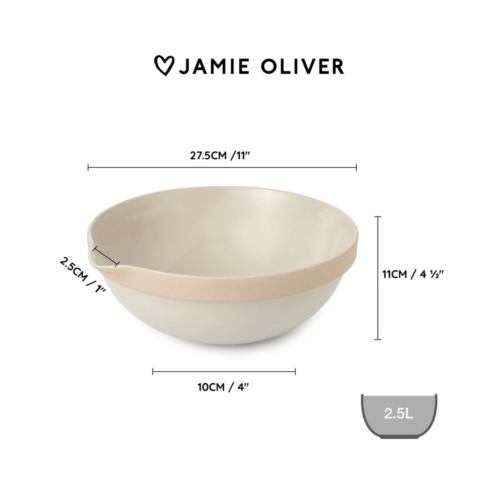 Jamie Oliver Big Love Mega Mixing Bowl 27cm