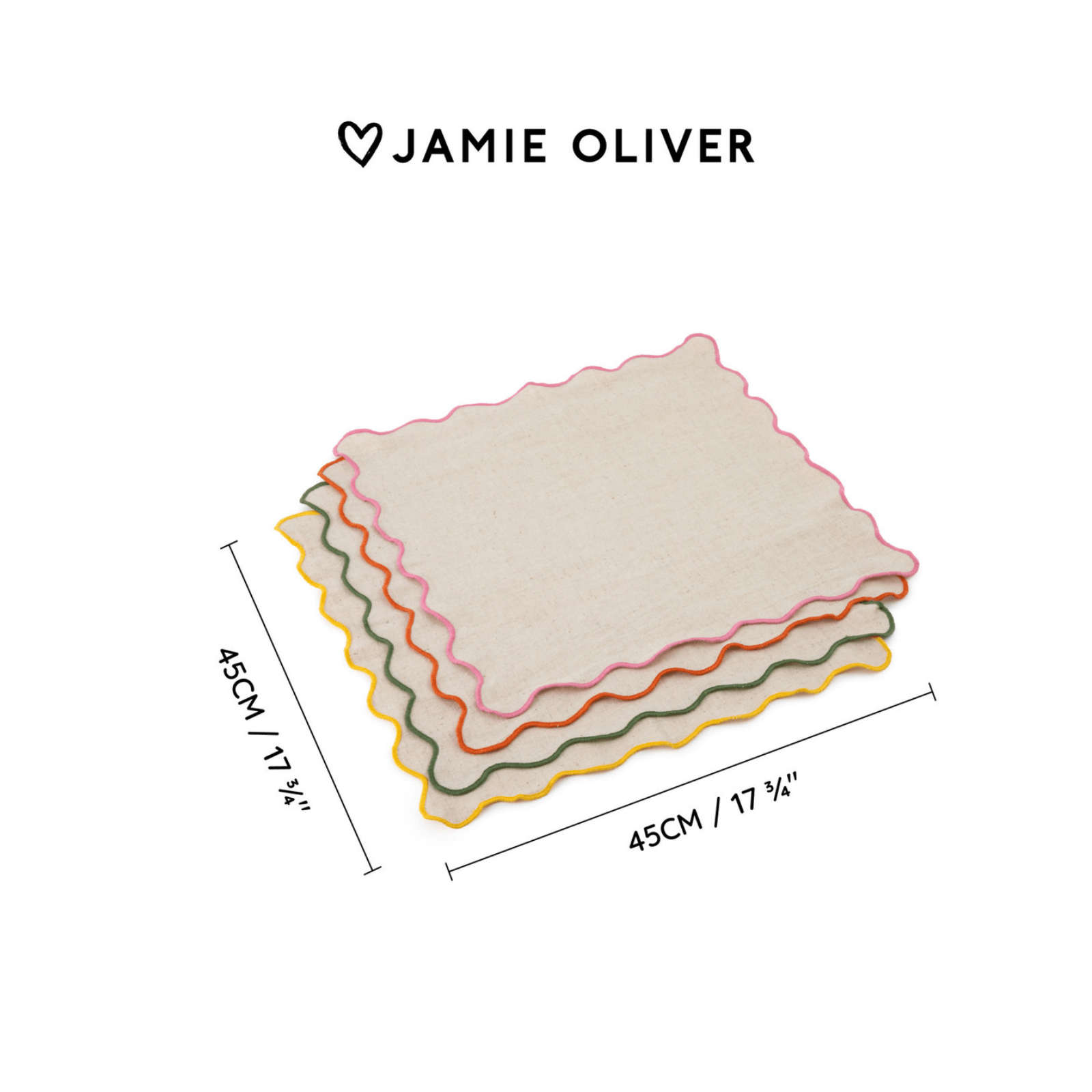 Jamie Oliver Big Love Neat Napkins Set of 4