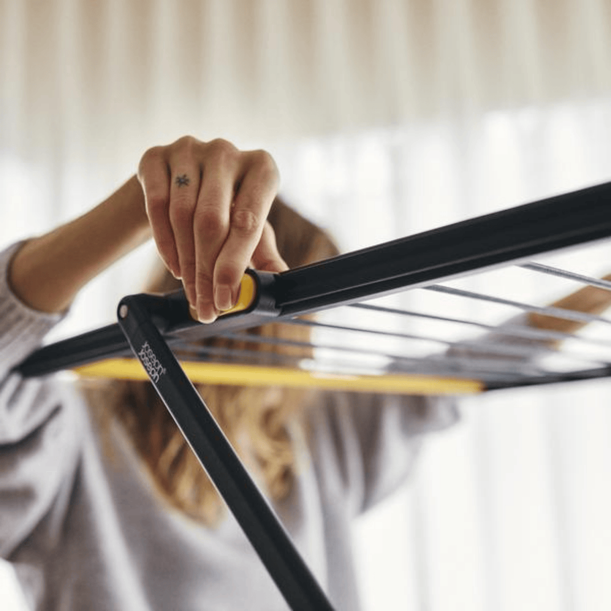 Joseph Joseph AirFrame Max Folding Airer with Long Garment Hanging Rails