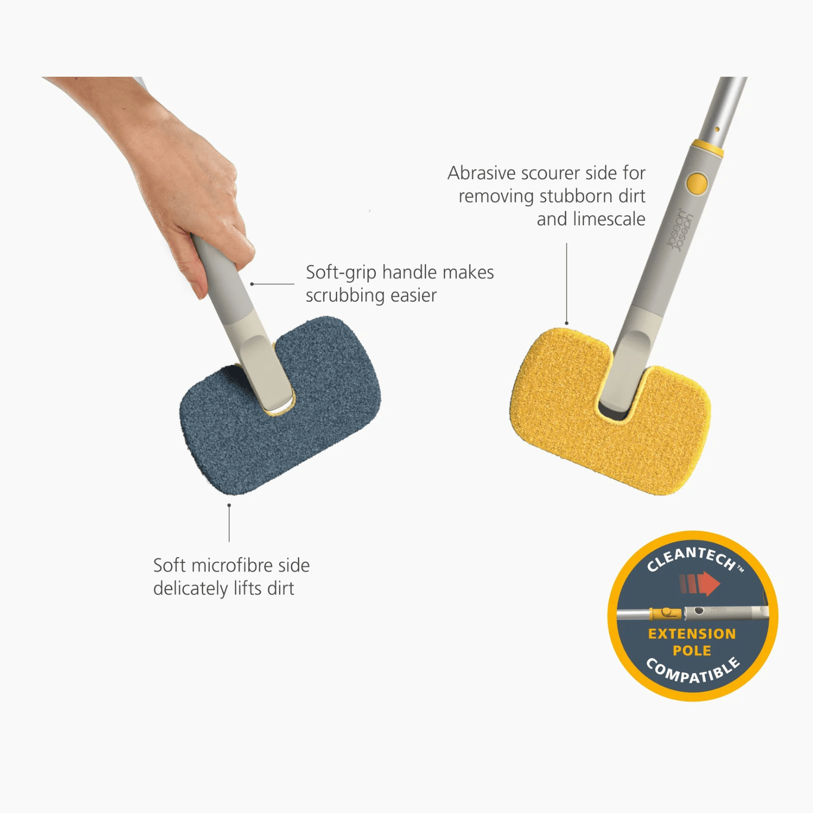 Joseph Joseph CleanTech 2-in-1 Surface Scrubber