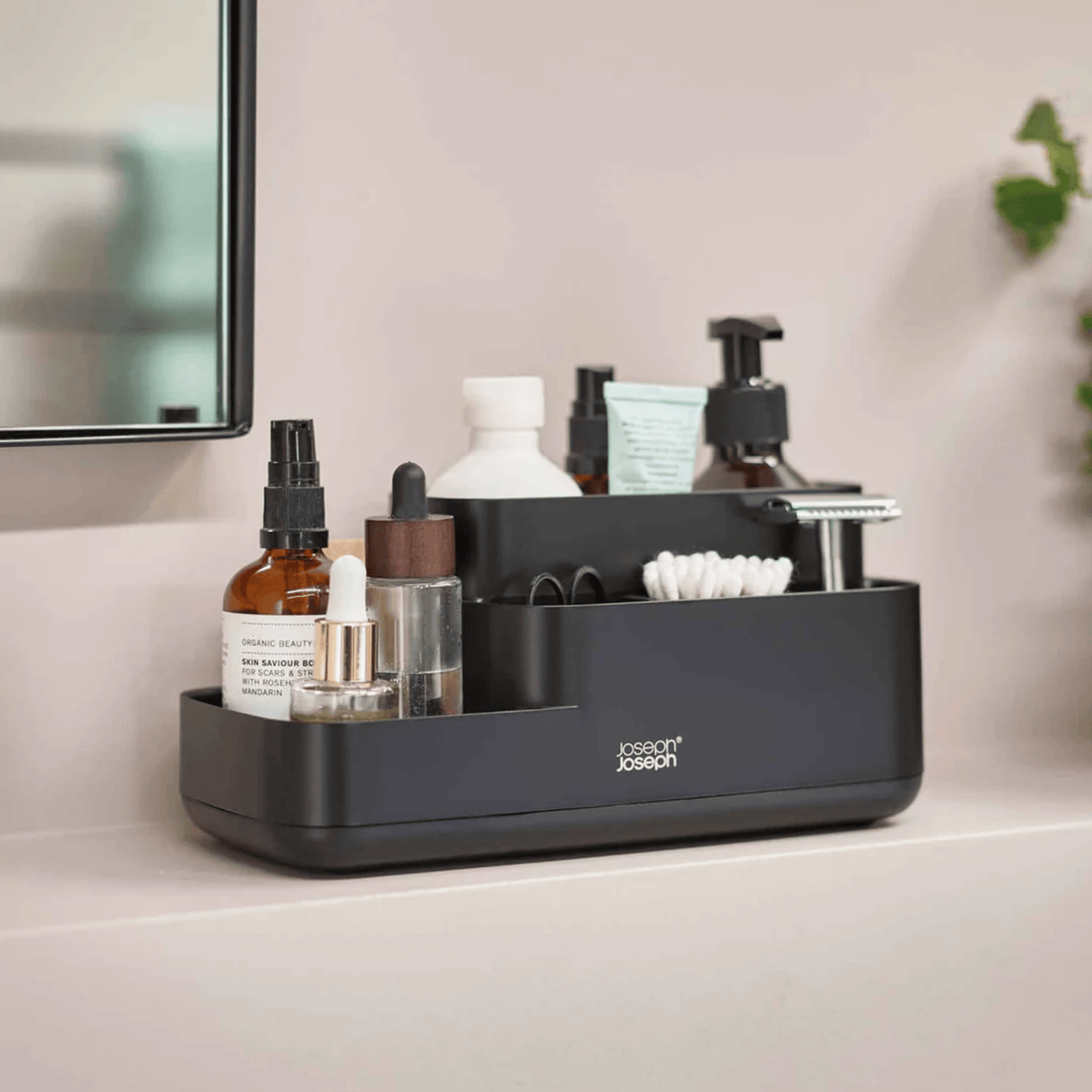 Joseph Joseph EasyStore Bathroom Caddy Matt Black