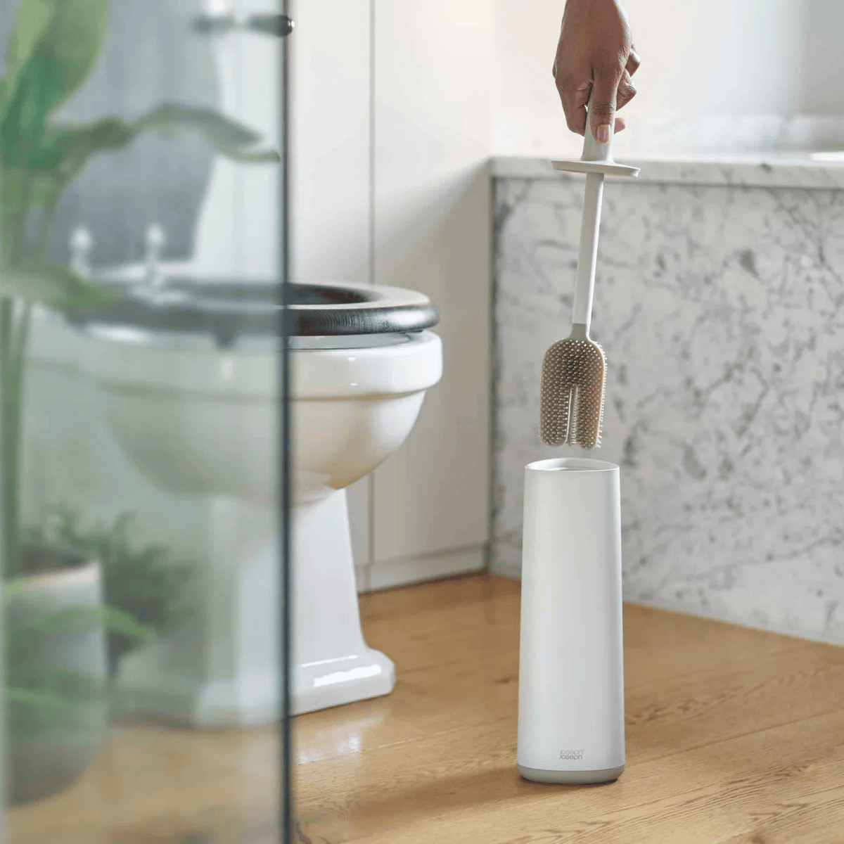Joseph Joseph Flex 360 Toilet Brush Ecru