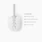 Joseph Joseph Flex 360 Toilet Brush White