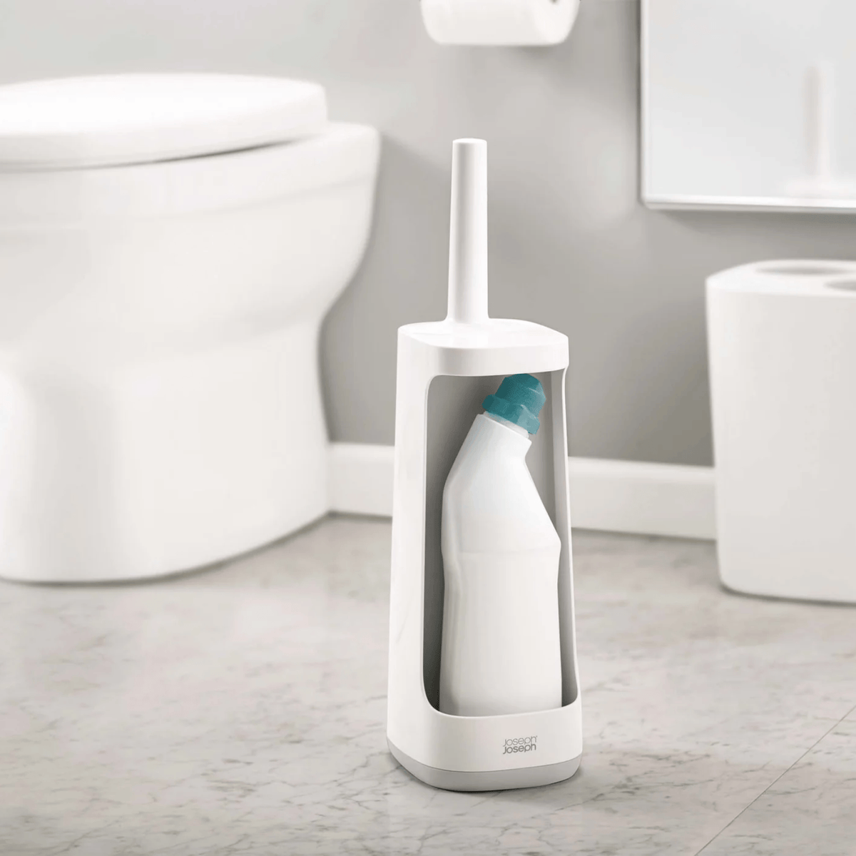 Joseph Joseph Flex Plus Toilet Brush with Storage Caddy White