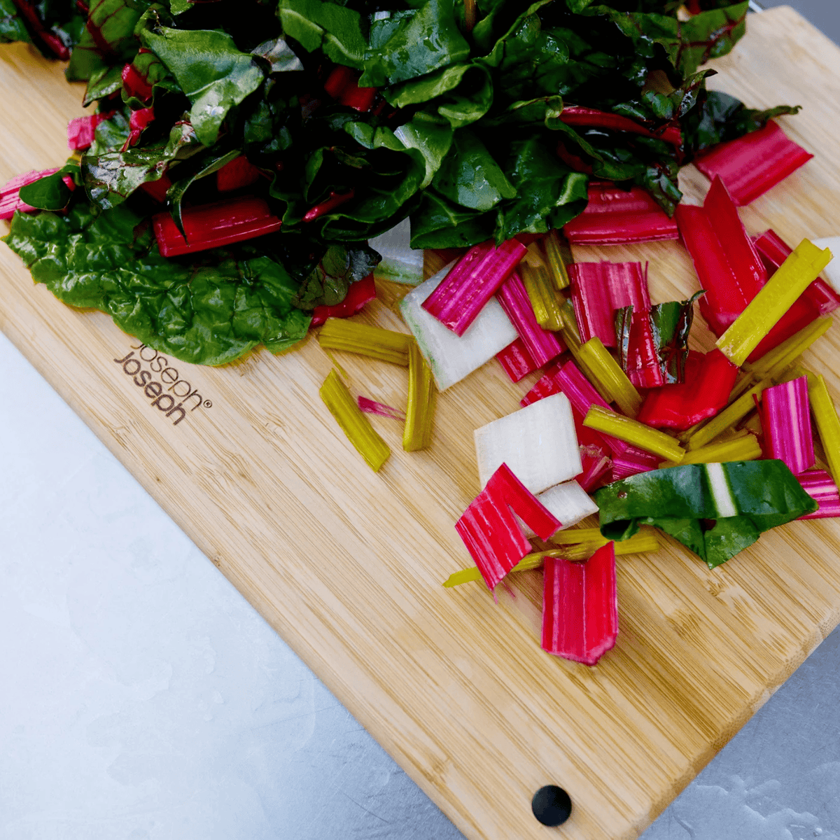 Joseph Joseph Folio Steel Bamboo Chopping Board Set 4-Piece