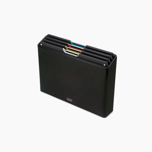 Joseph Joseph Folio Steel Chopping Board Set 4-Piece Large Carbon Black