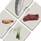 Joseph Joseph Folio Steel Chopping Board Set 4-Piece Stone