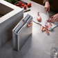 Joseph Joseph Folio Steel Chopping Board Set 4-Piece Stone