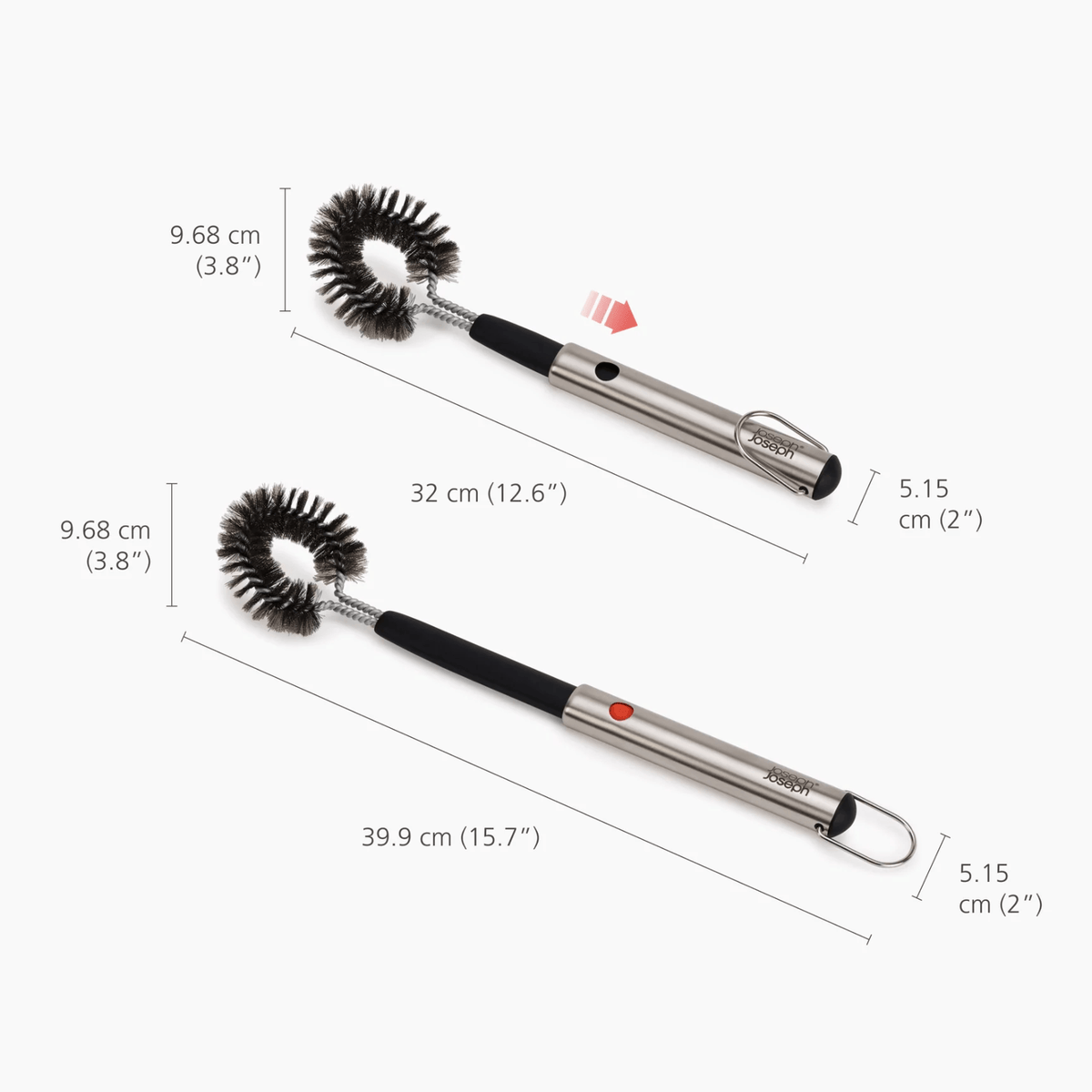 Joseph Joseph GrillOut BBQ Cleaning Brush with Extending Handle
