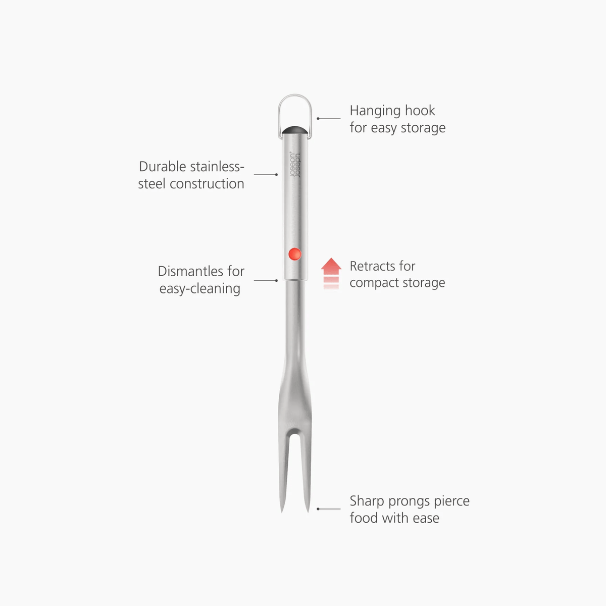 Joseph Joseph GrillOut BBQ Fork with Extending Handle