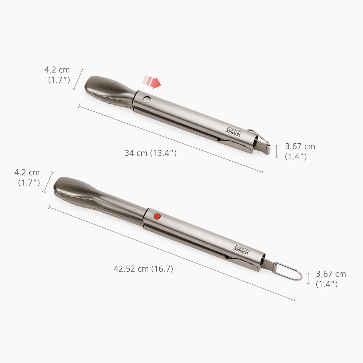 Joseph Joseph GrillOut BBQ Tongs with Extending Handle