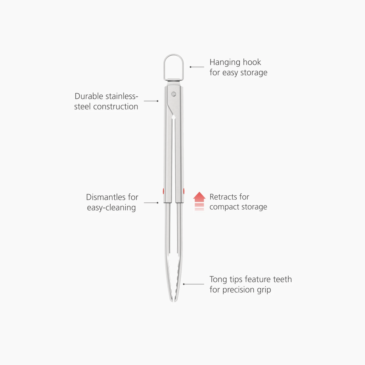 Joseph Joseph GrillOut BBQ Tongs with Extending Handle