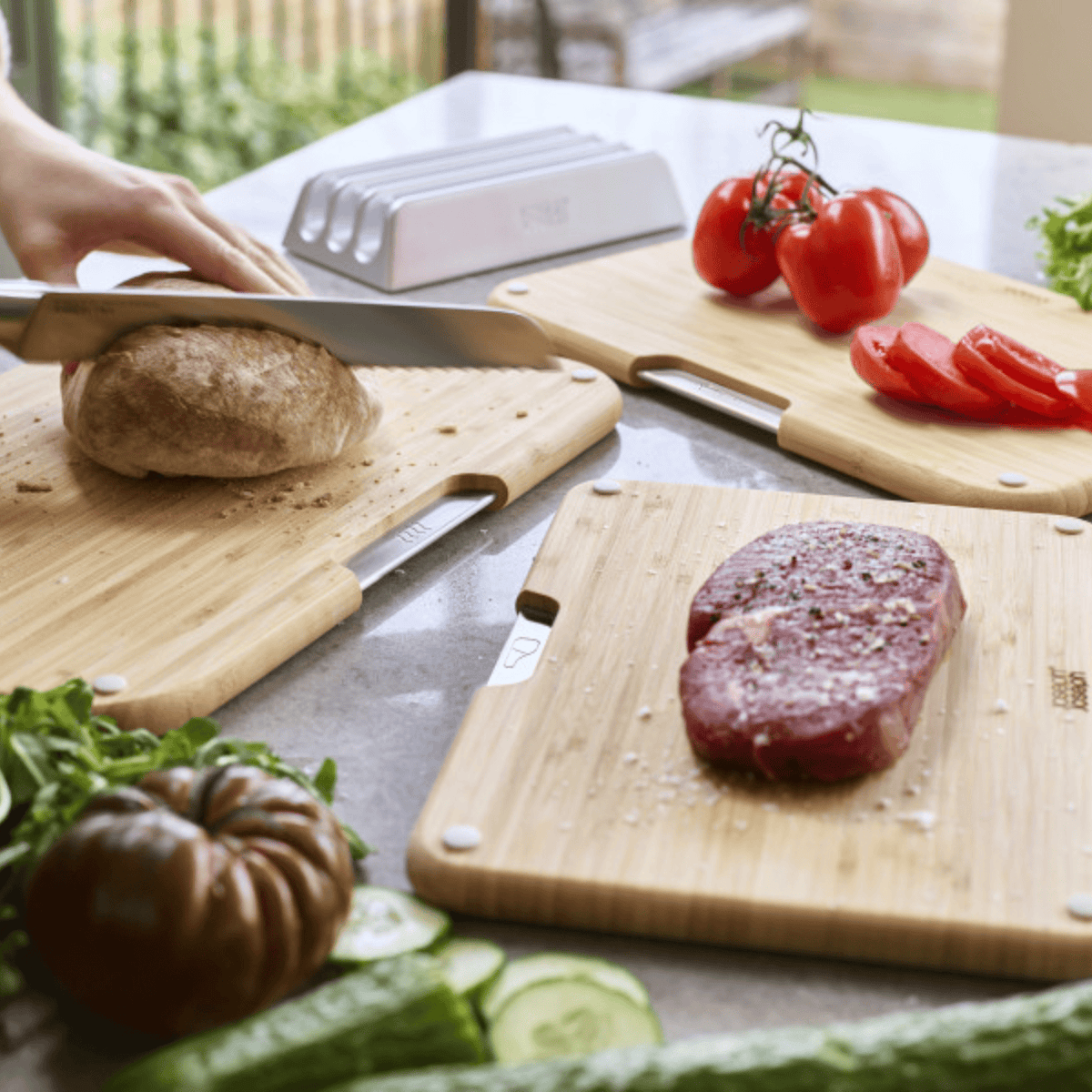 Joseph Joseph Nest Bamboo Chopping Board Set 3-Piece