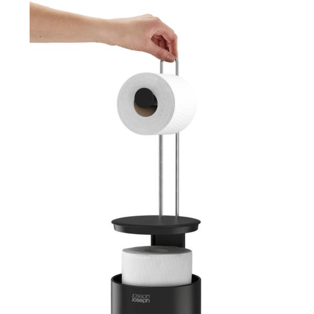 Joseph Joseph Roll Storage with Holder Black