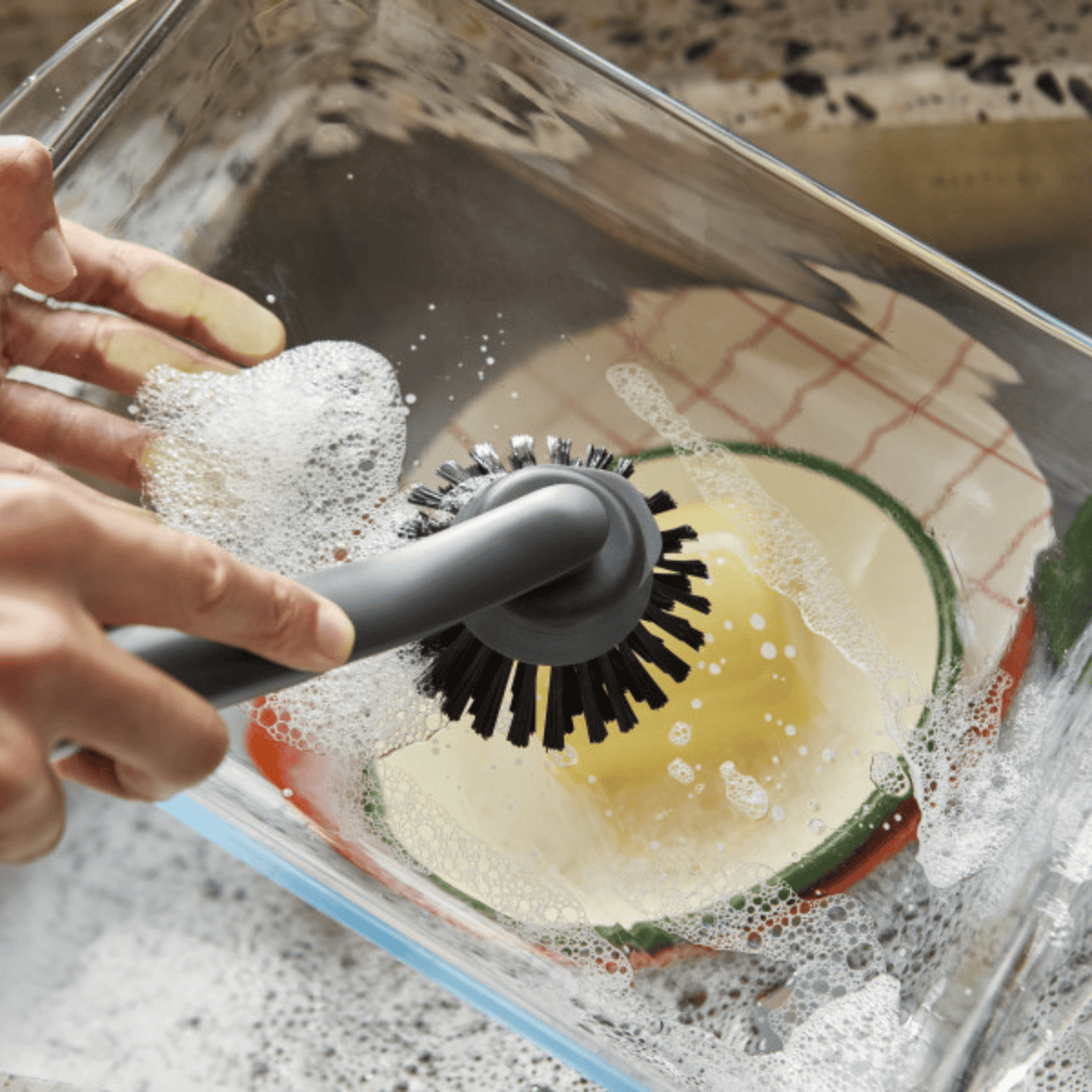 Joseph Joseph SinkTech Washing Up Brush & Sponge Set with Steel Stand