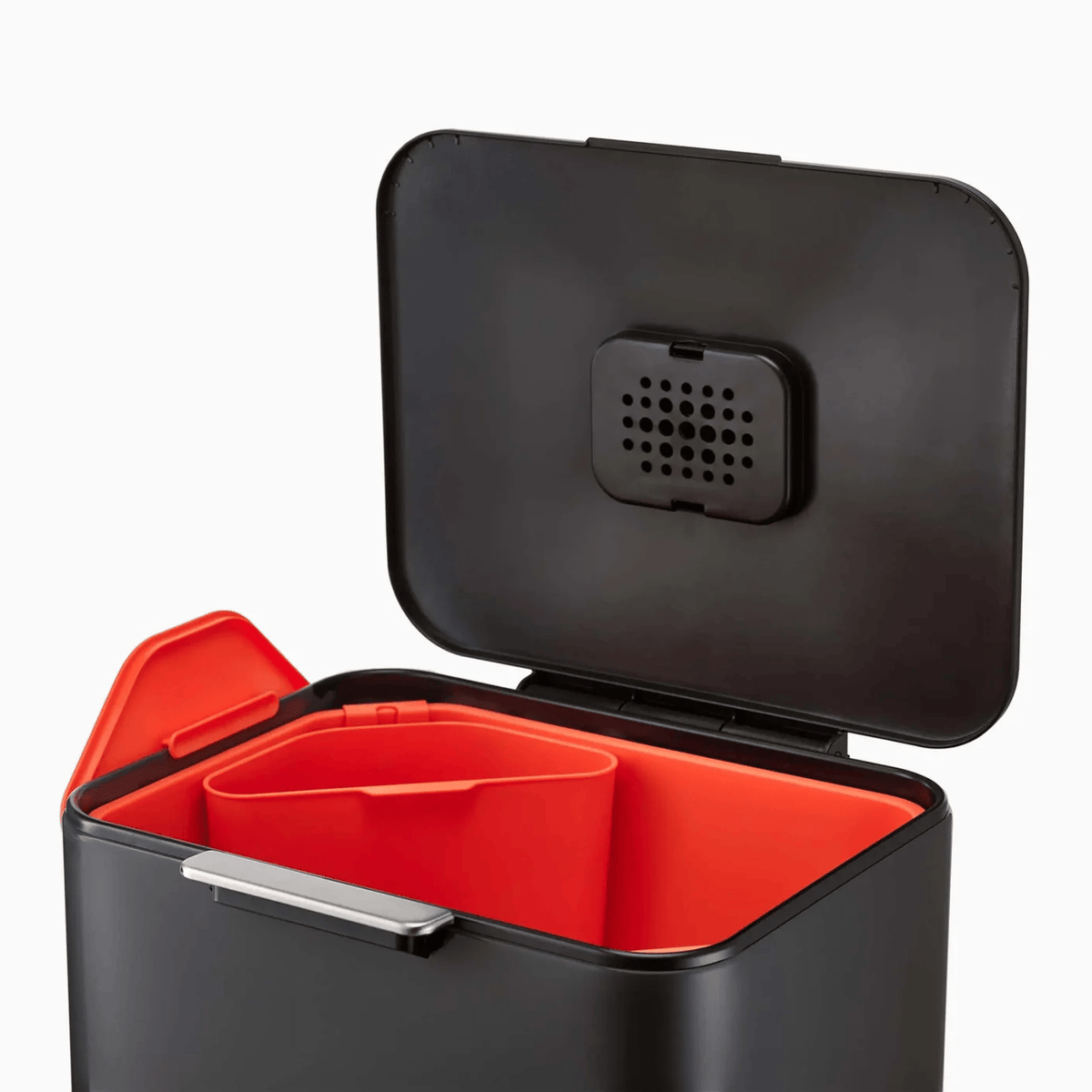 Joseph Joseph Totem Compact Waste & Recycling Bin 60L Black