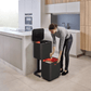 Joseph Joseph Totem Compact Waste & Recycling Bin 60L Black
