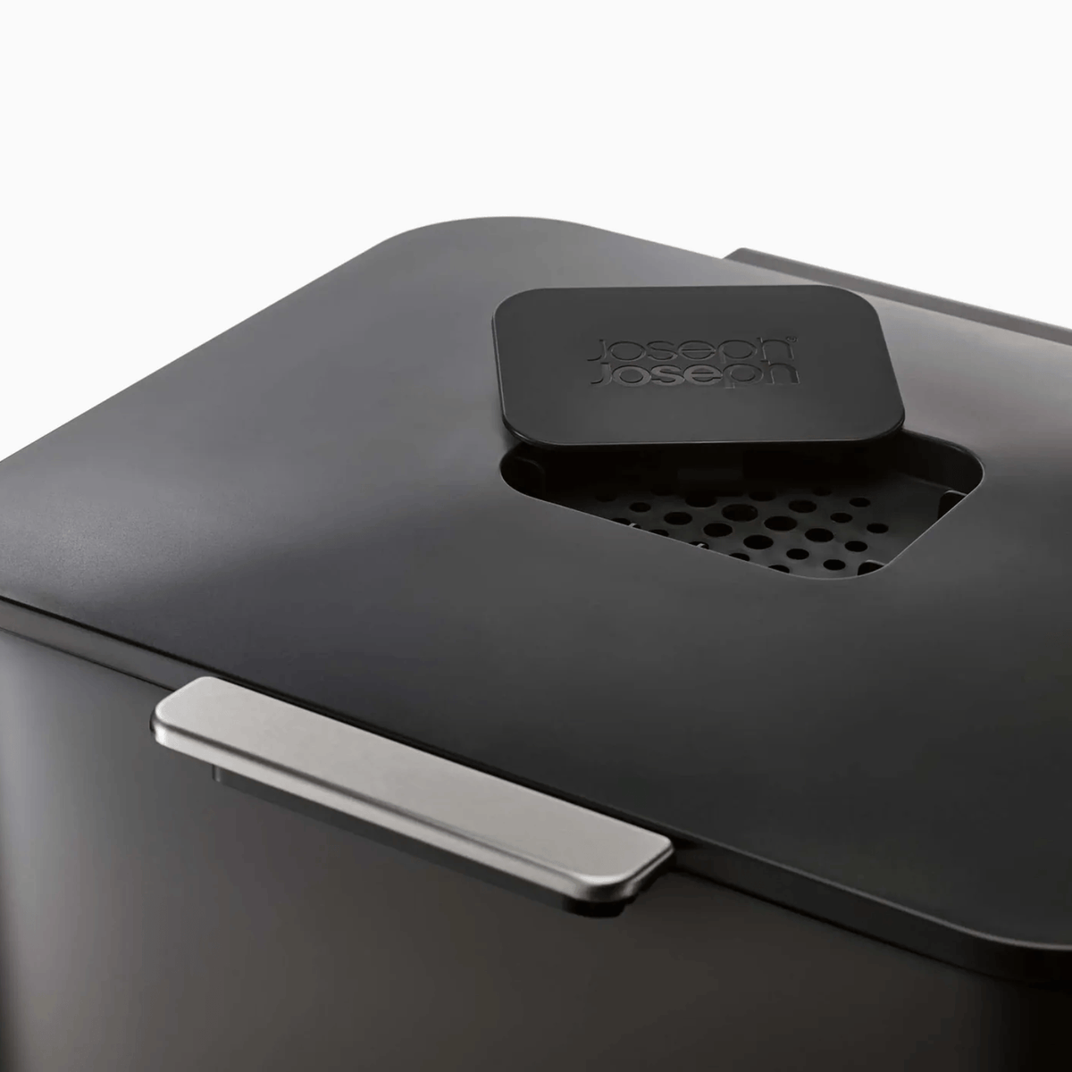 Joseph Joseph Totem Compact Waste & Recycling Bin 60L Black