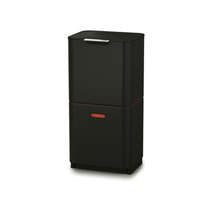 Joseph Joseph Totem Compact Waste & Recycling Bin 60L Black