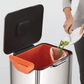 Joseph Joseph Totem Compact Waste & Recycling Bin 60L Stainless-Steel