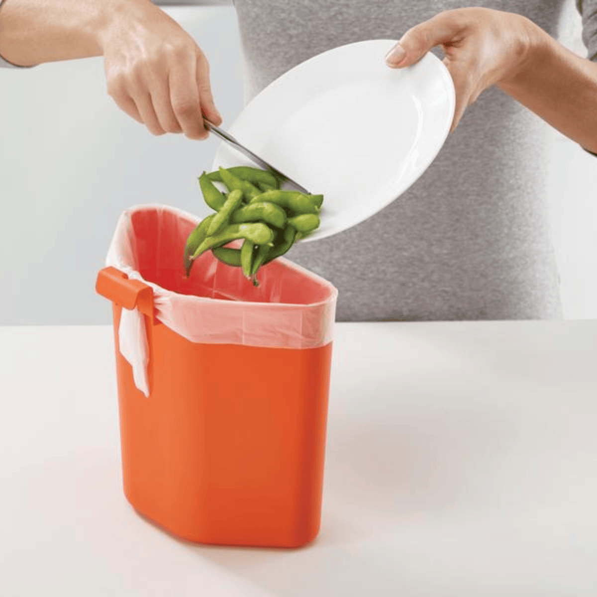 Joseph Joseph Totem Compact Waste & Recycling Bin 60L Stainless-Steel