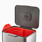 Joseph Joseph Totem Compact Waste & Recycling Bin 60L Stainless-Steel
