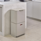 Joseph Joseph Totem Compact Waste & Recycling Bin 60L Stone