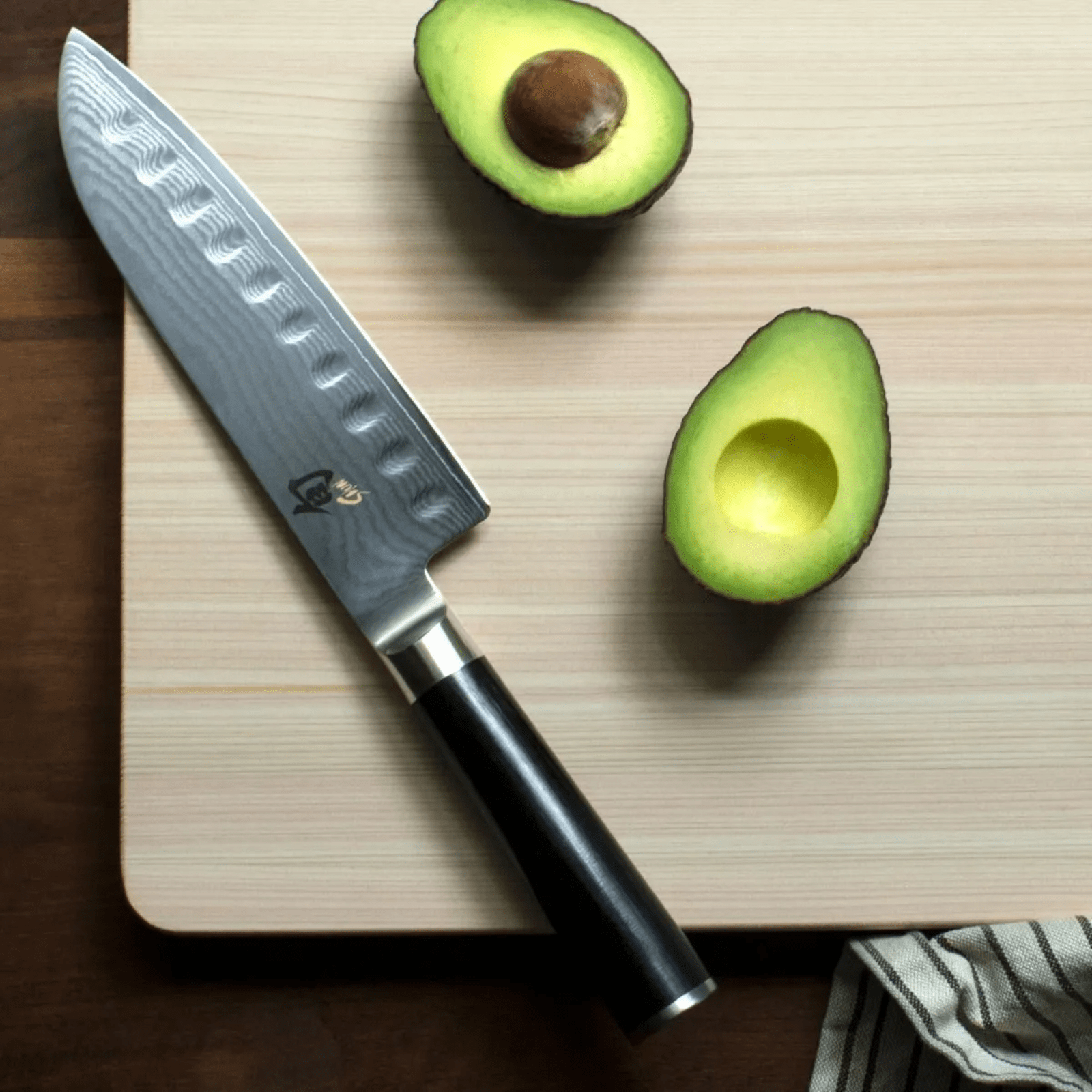 Kai Shun Classic Granton Santoku Knife 18cm