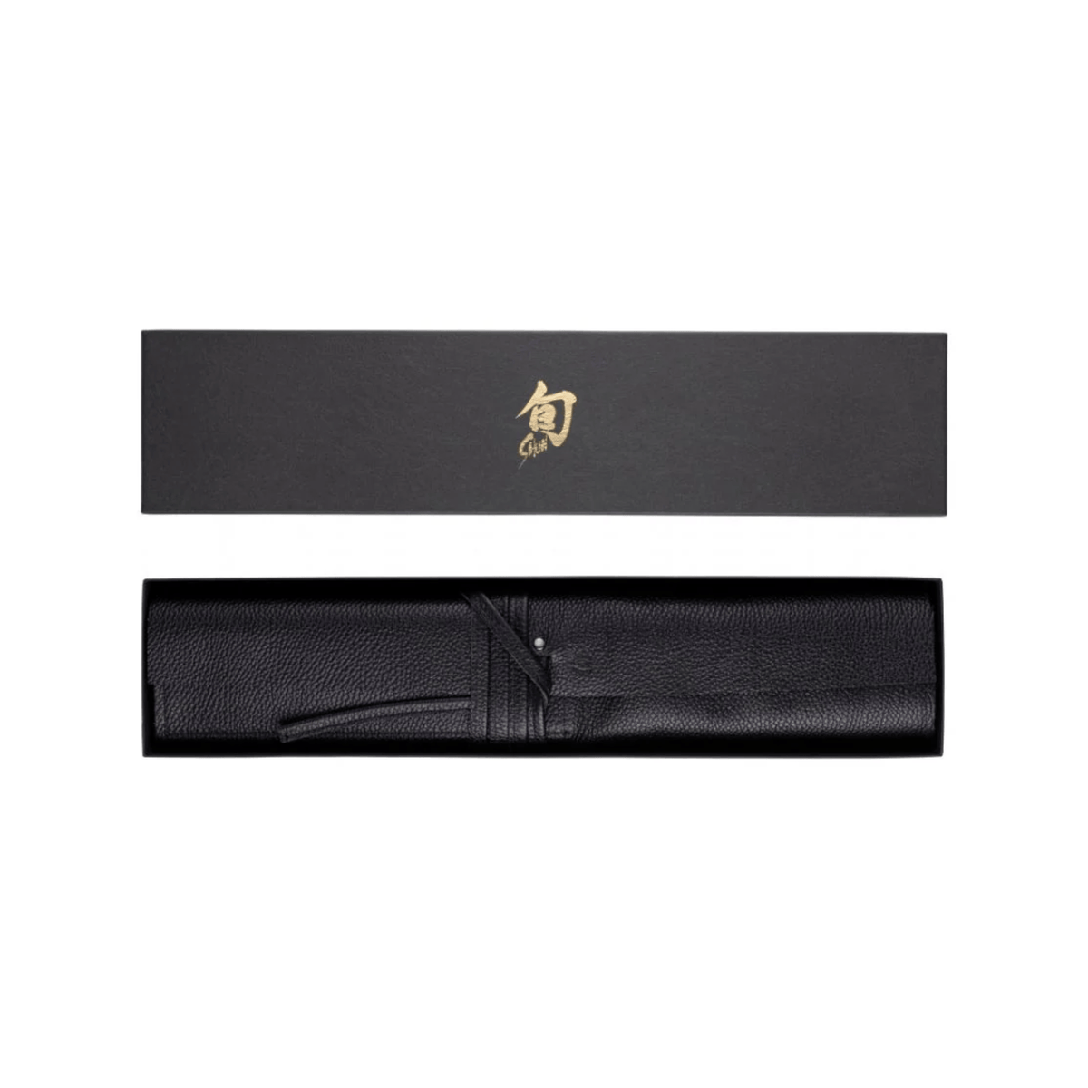 Kai Shun Leather Knife Roll 4-Slot