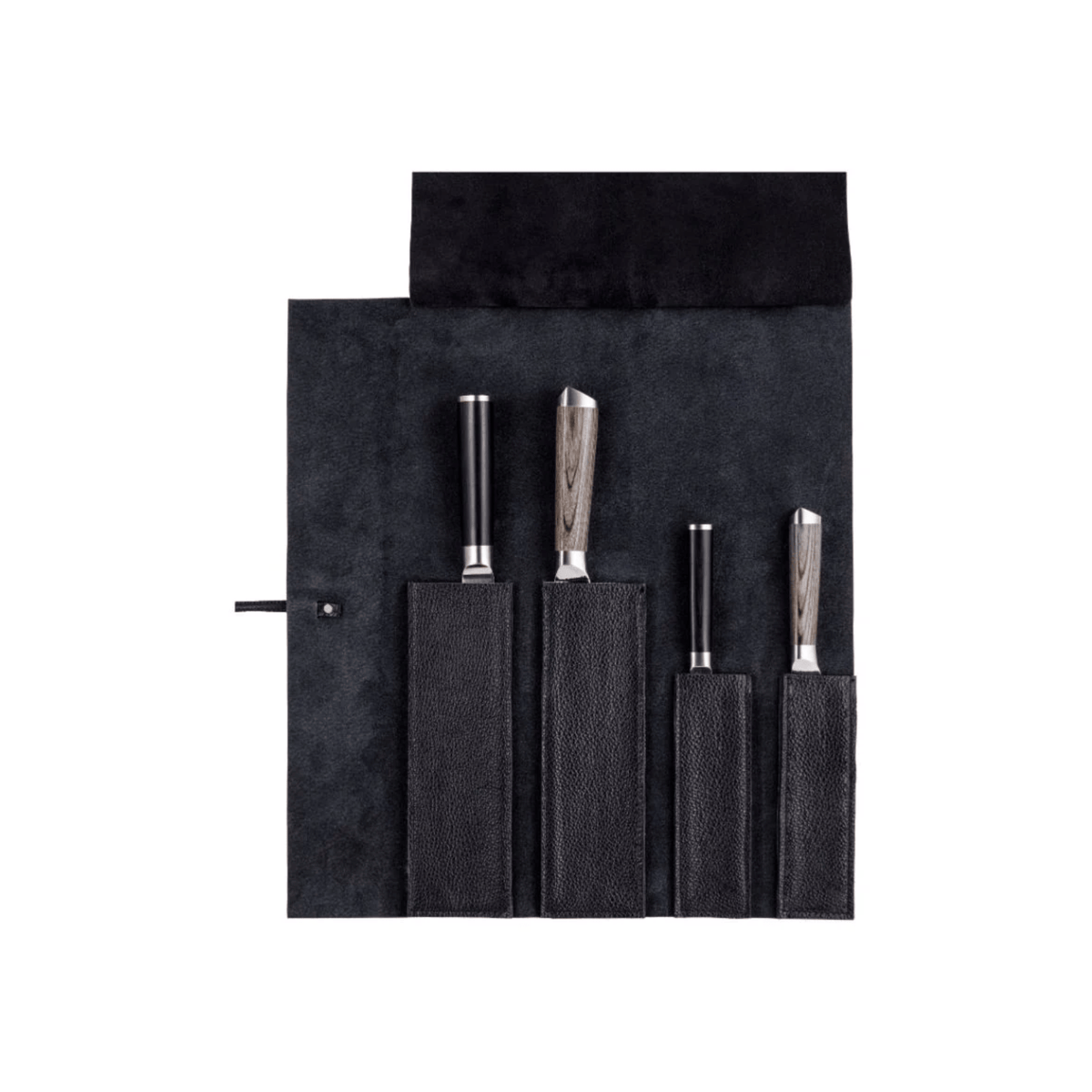 Kai Shun Leather Knife Roll 4-Slot