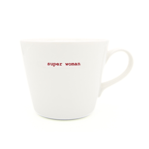 Keith Brymer Jones Bucket Mug 350ml - super woman