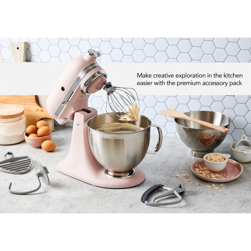 KitchenAid 4.8L Artisan Stand Mixer KSM195 Feathered Pink