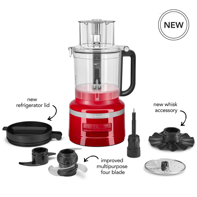 KitchenAid 9 Cup Food Processor Empire Red