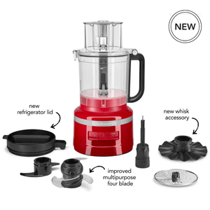 KitchenAid 9 Cup Food Processor Empire Red