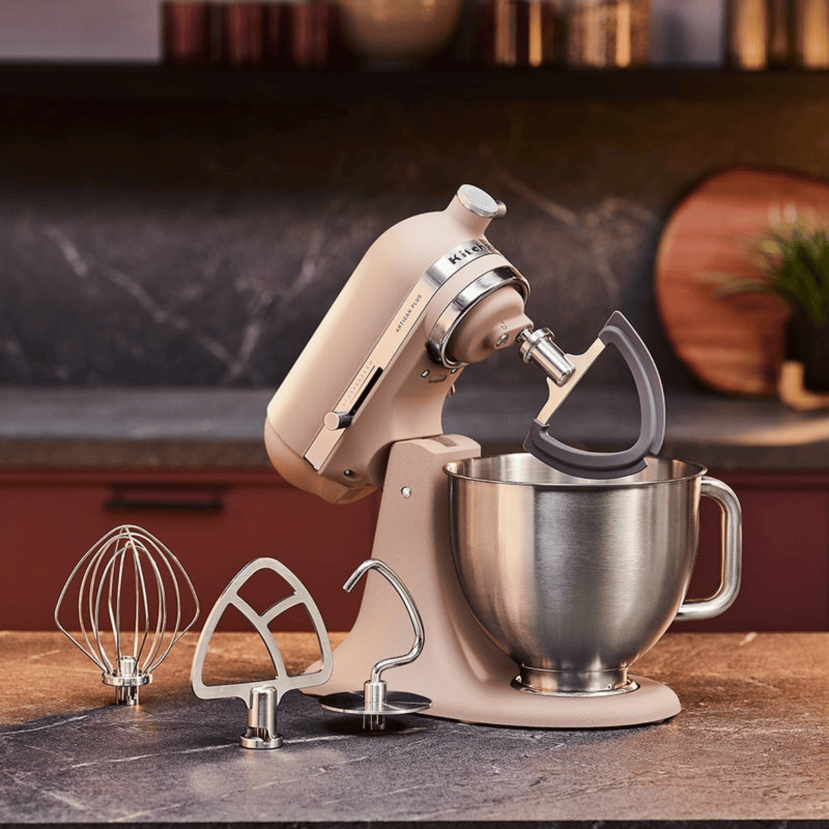 KitchenAid Artisan Plus Tilt-Head Stand Mixer KSM50 Feathered Pink