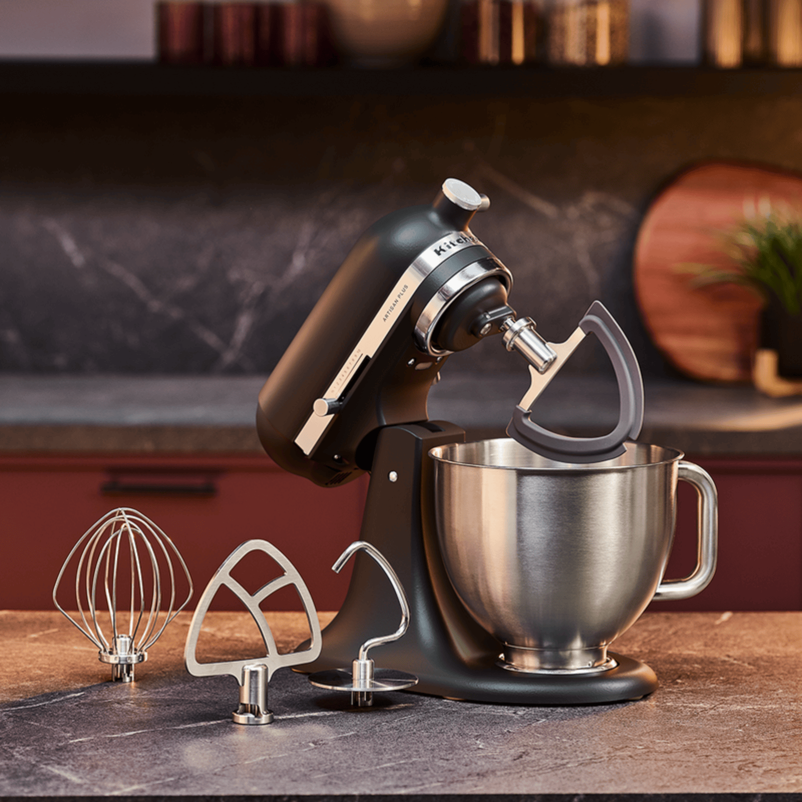 KitchenAid Artisan Plus Tilt-Head Stand Mixer KSM50 Matte Black
