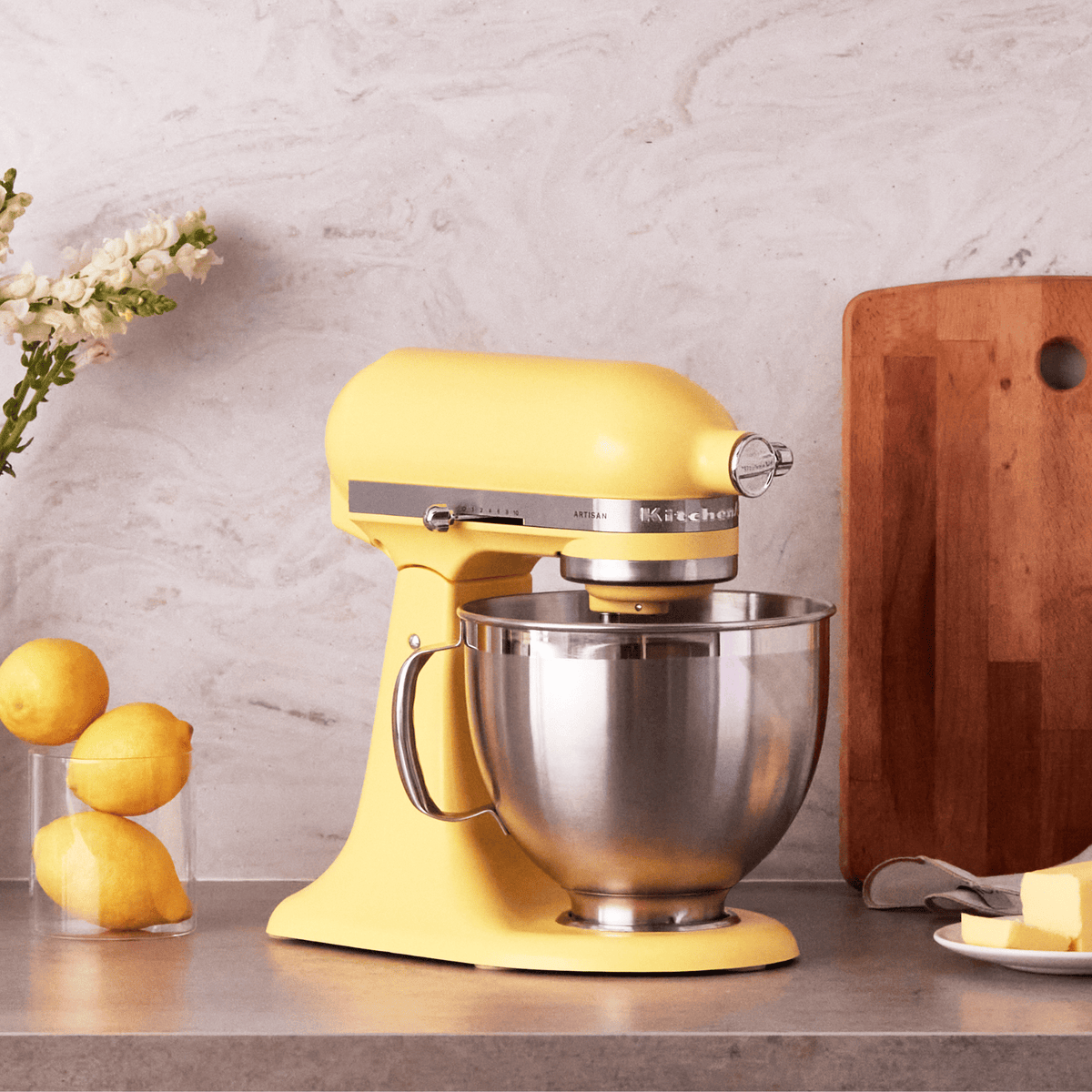 KitchenAid Artisan Tilt-Head Stand Mixer KSM195 Butter - 2025 Colour of the Year