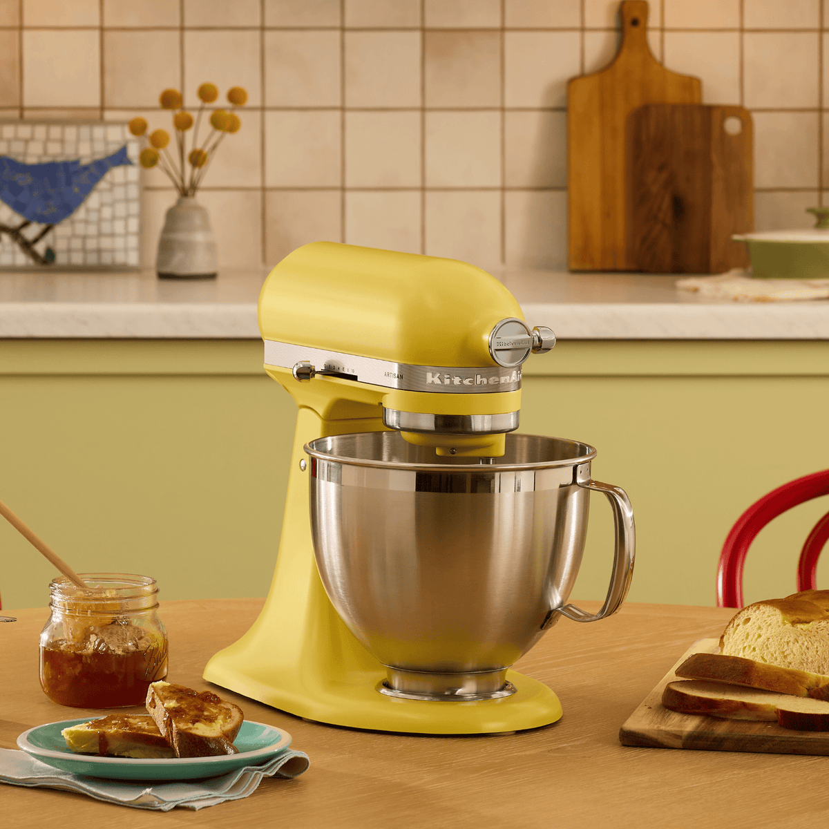 KitchenAid Artisan Tilt-Head Stand Mixer KSM195 Butter - 2025 Colour of the Year