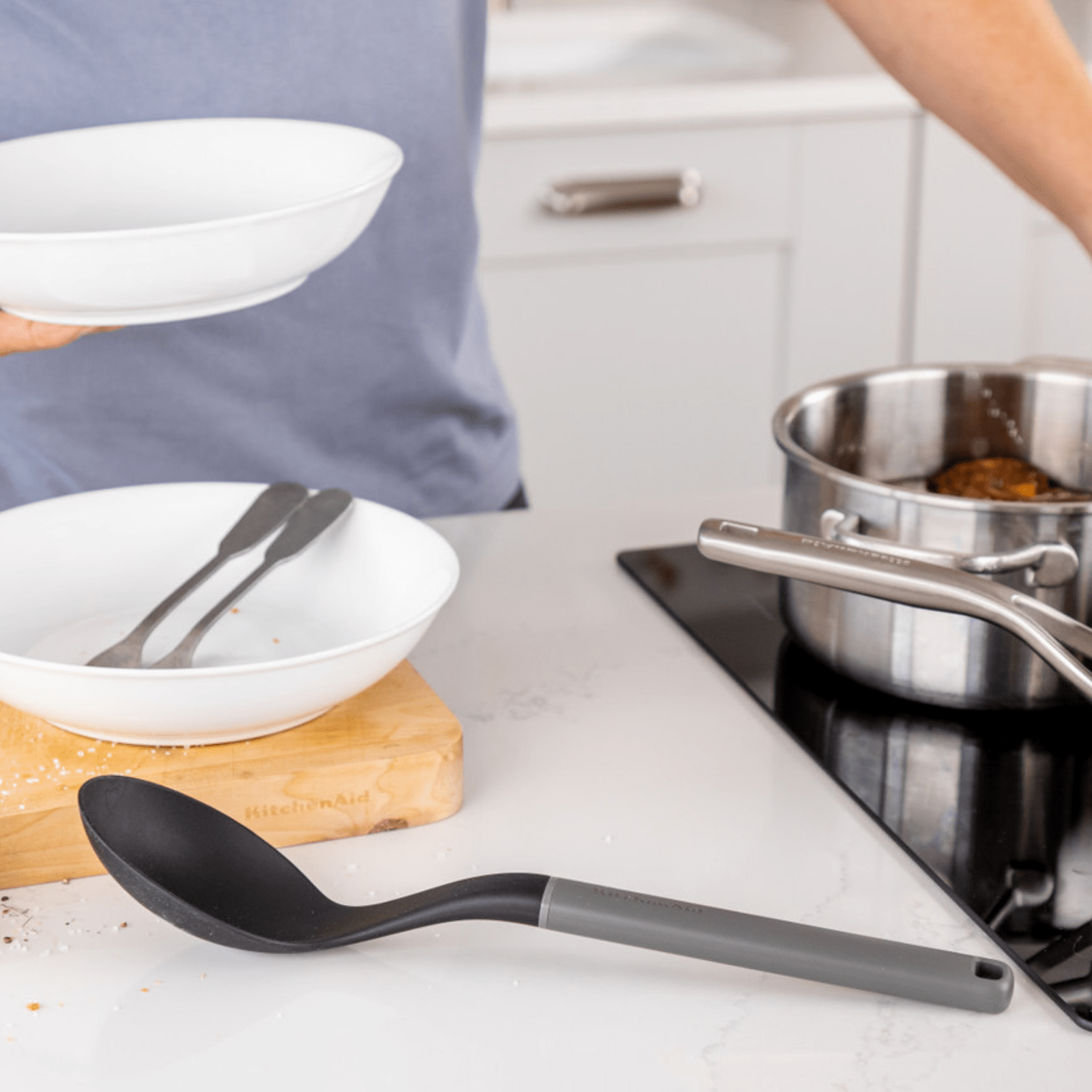 KitchenAid Cooking Spoon Charcoal Grey