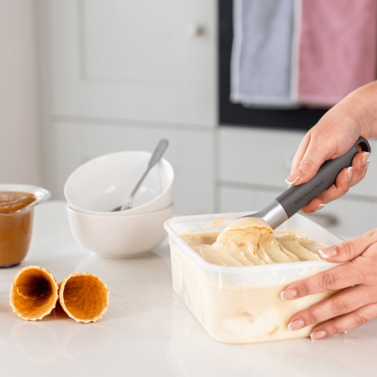 KitchenAid Ice Cream Scoop Charcoal Grey